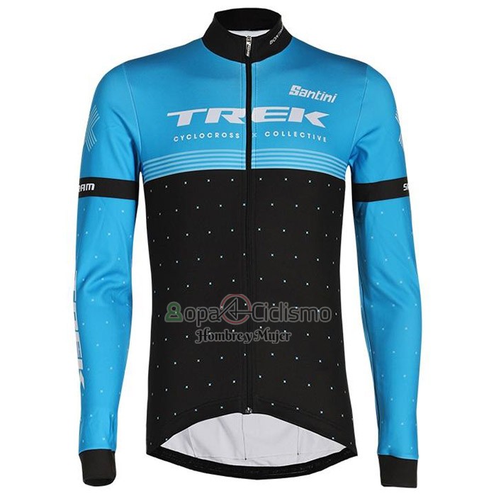 Trek Ropa Ciclismo Culotte Largo 2020 Mangas Largas Negro Azul